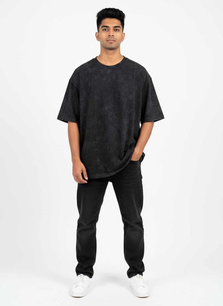 Acid washed oversized T-shirt (unisex)